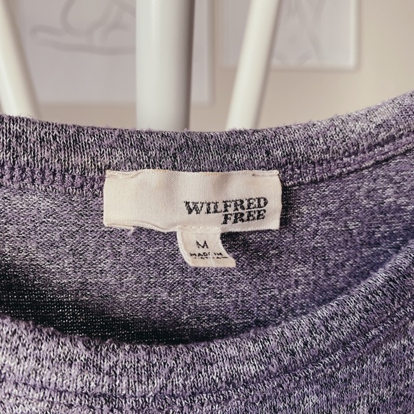 ARITZIA Wilfred Free Cropped Knit Racerback Tank Top - Picture 2 of 5